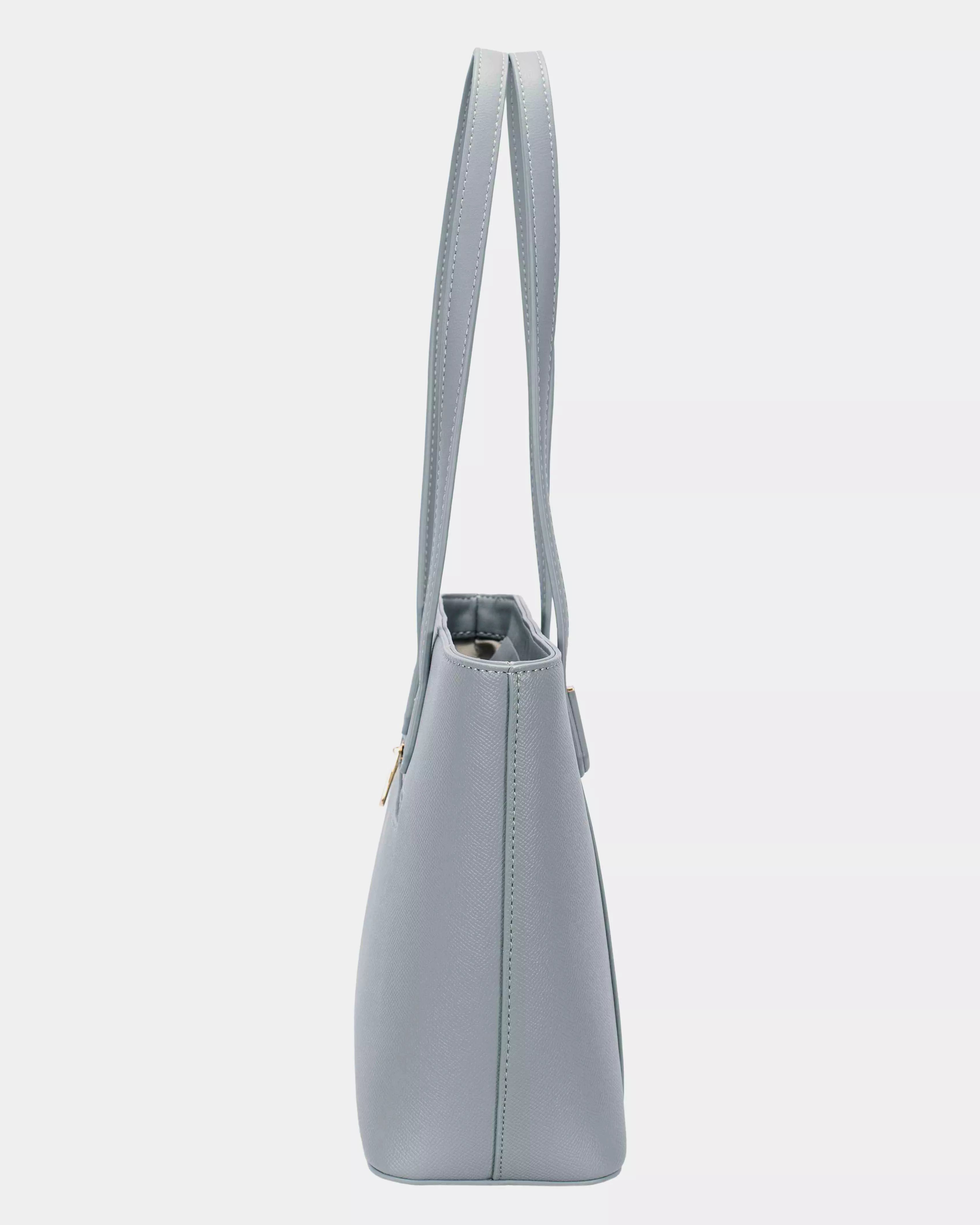 David Jones Leather Tote Bag with Gold Hardware Trendsi