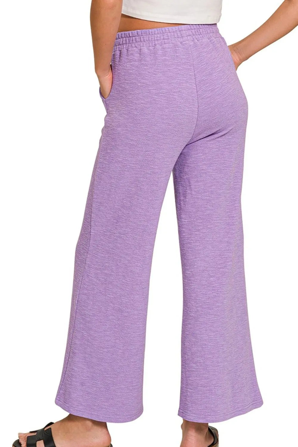 Zenana Cotton Slub Top & Pants Set OutfitFlow