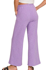 Zenana Cotton Slub Top & Pants Set OutfitFlow
