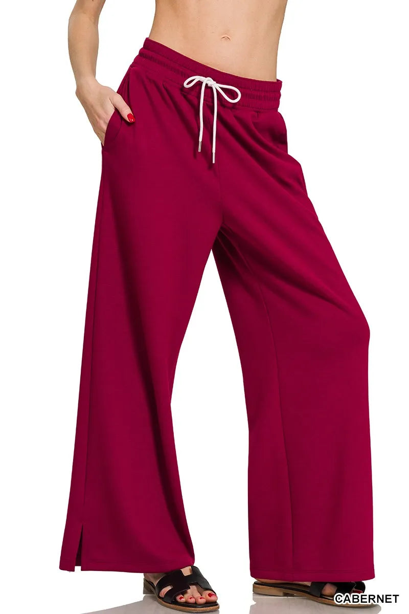 Zenana Scuba Drawstring Pants OutfitFlow