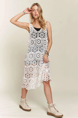ADORA Crochet Cover-Up Tunic Top OutfitFlow