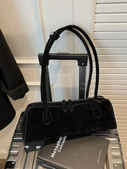 Solid Color Shoulder Bag Trendsi