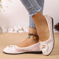 Round Toe Flats Slip-Ons OutfitFlow