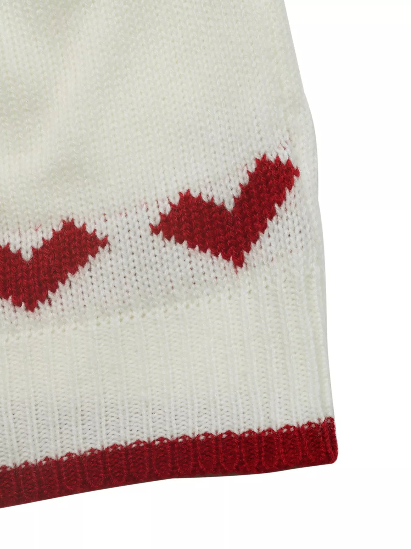 Heart Pattern Dropped Shoulder Sweater OutfitFlow