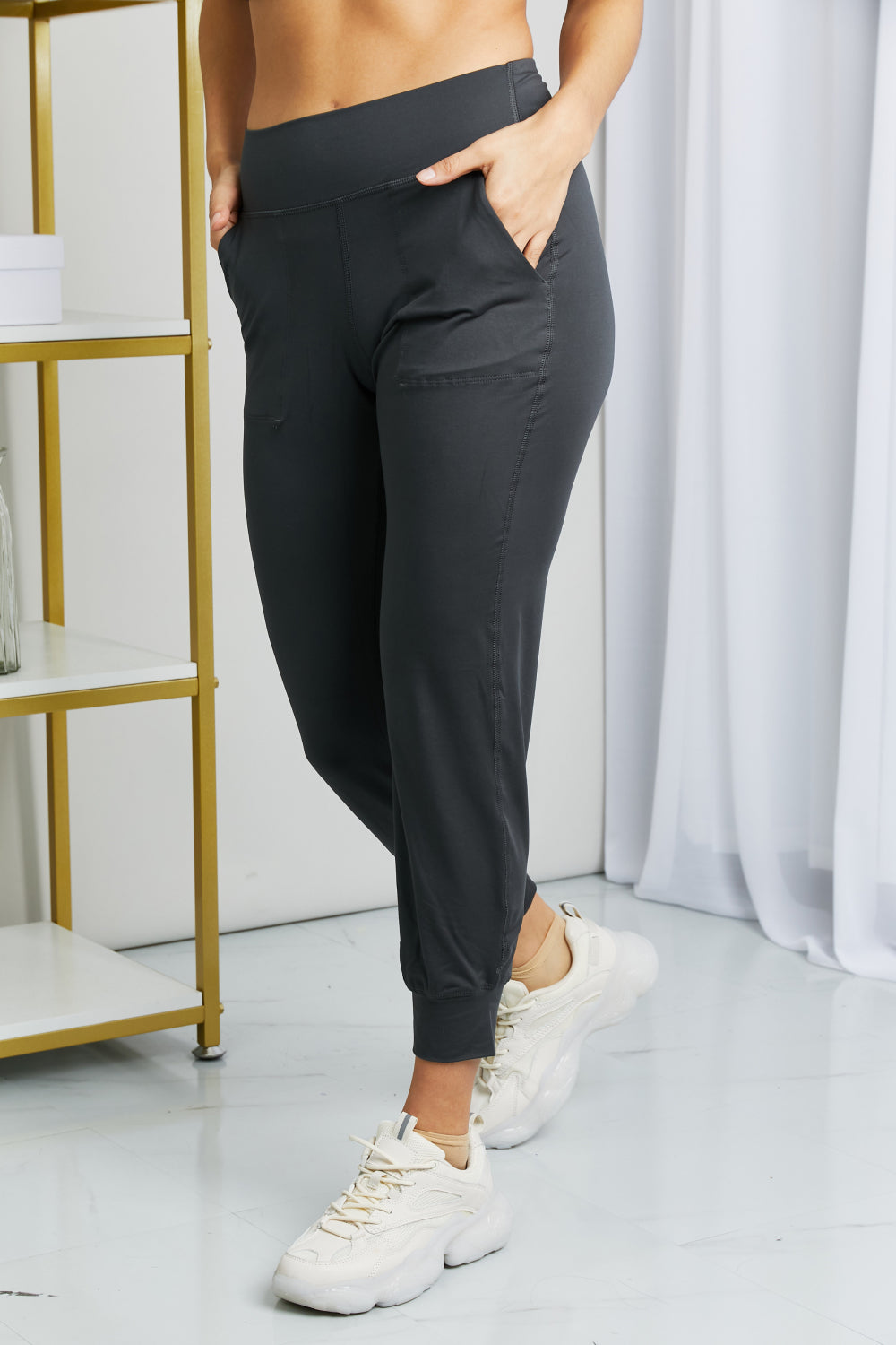 Outfit Flow - Leggings Depot Full Size Wide Waistband Cropped Joggers