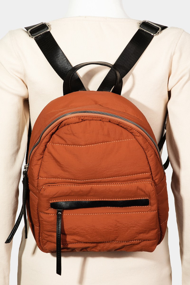 Outfit Flow - Fame Adjustable Strap Nylon Backpack Bag