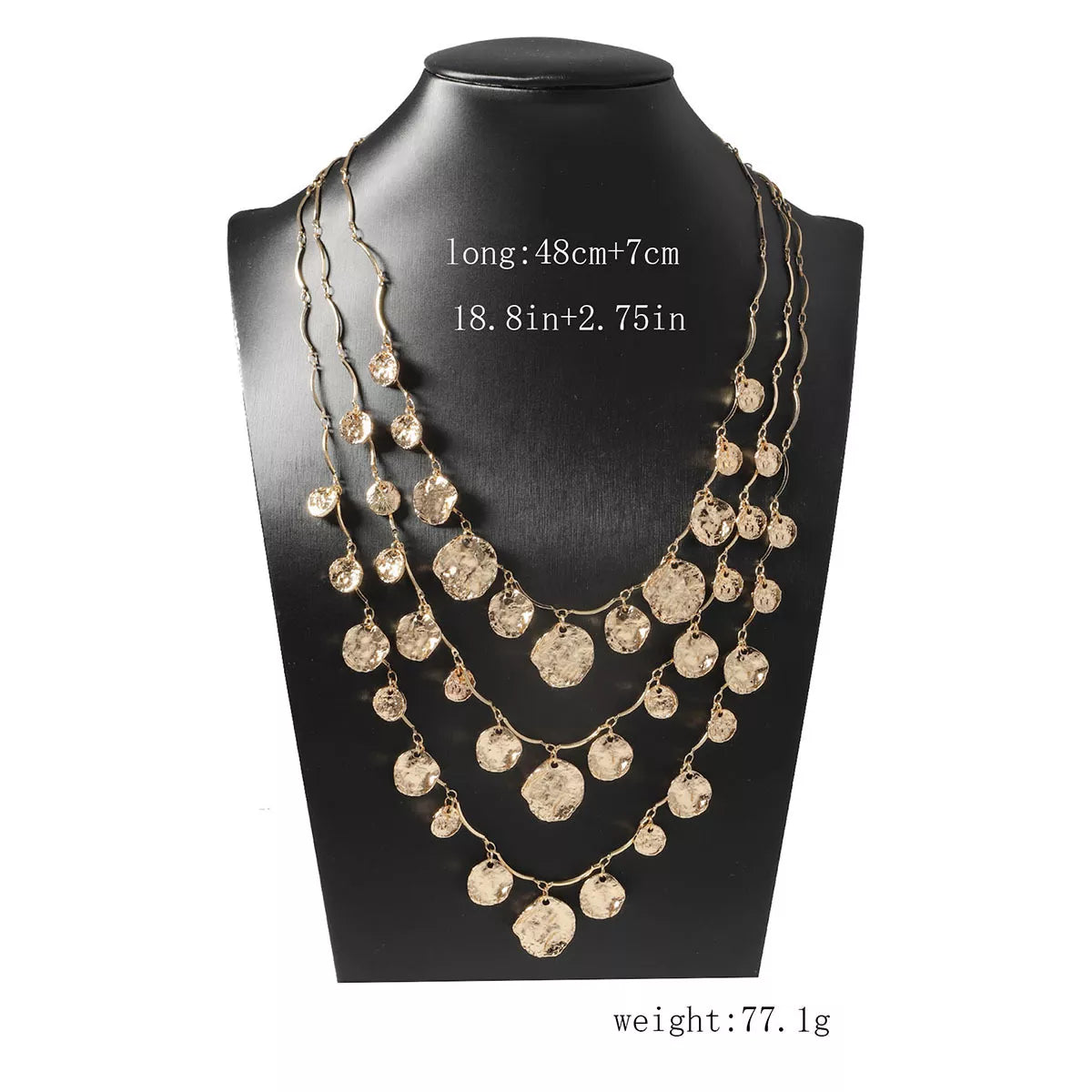 3-Piece 18K Gold-Plated Zinc Alloy Necklace OutfitFlow