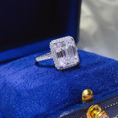 5 Carat Moissanite 925 Sterling Silver Ring OutfitFlow