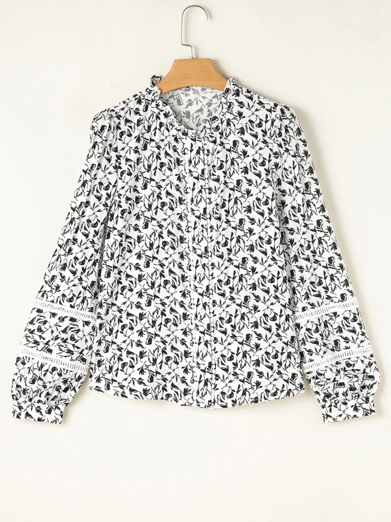 Floral Button Down Long Sleeve Shirt OutfitFlow