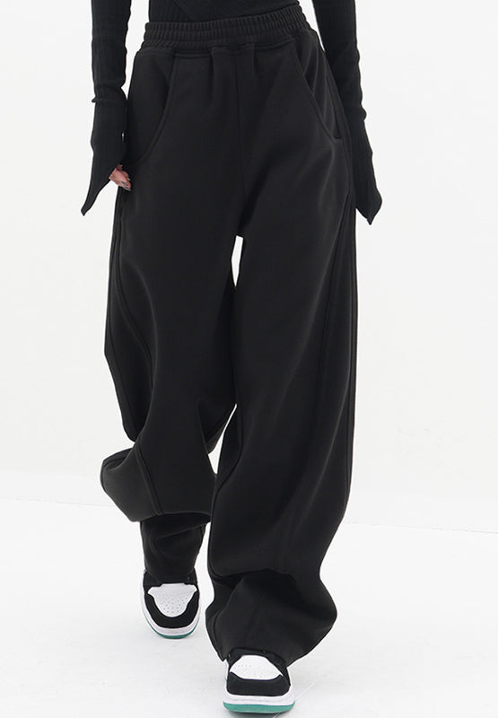 Outfit Flow - Elastic Waist Sweatpants with Pockets