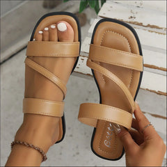 Open Toe Flats Sandals OutfitFlow