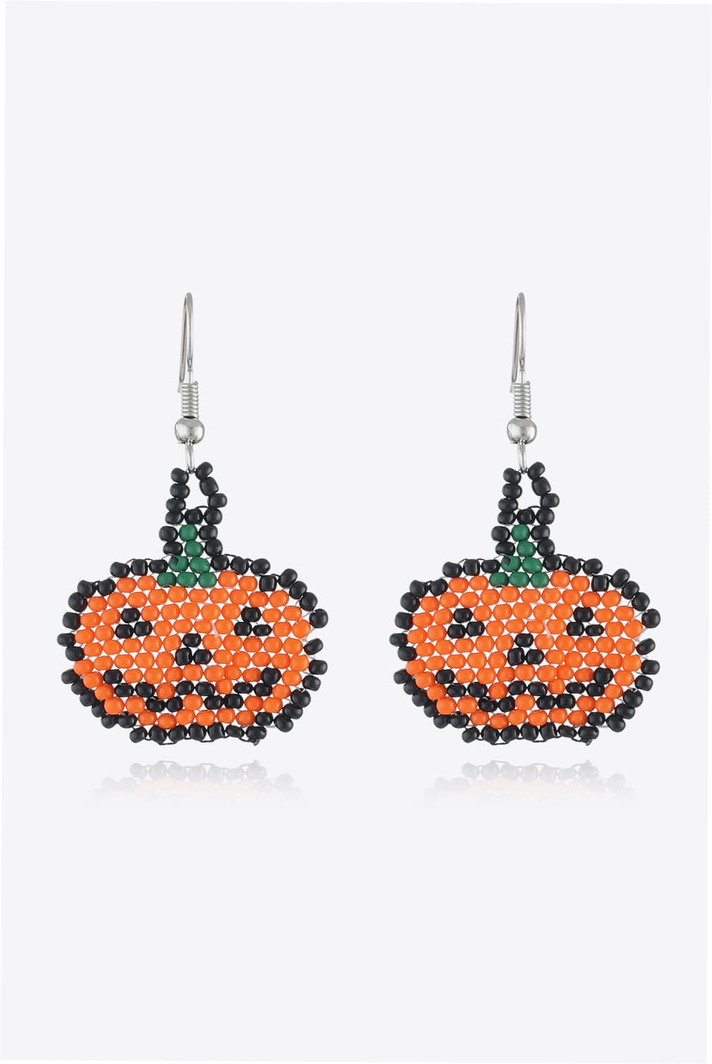 Halloween Theme Earrings Orange Pumpkin One Size OutfitFlow