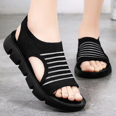 Open Toe Platform Sandals OutfitFlow
