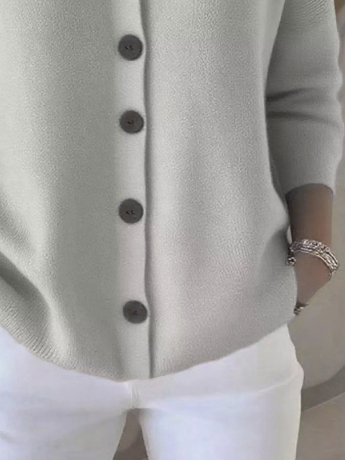 Full Size Hooded Button-Front Soft Knit Cardigan Plus Size OutfitFlow