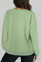 Outfit Flow - Round Neck Long Sleeve Sweatshirt