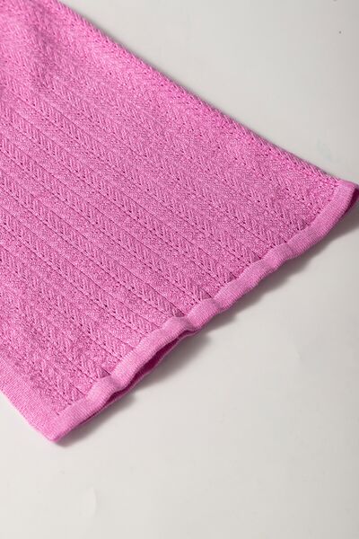 Textured Square Neck Half Sleeve Top OutfitFlow