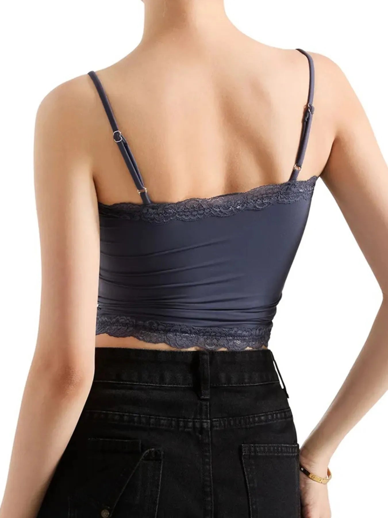 Lace Trim Cami Top OutfitFlow