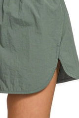 Zenana Windbreaker Smocked Waistband Running Shorts OutfitFlow