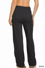 Zenana Fleece Sweatpant with Pockets Trendsi