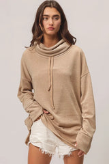 BiBi Solid Side Pocket Thumb Top OutfitFlow