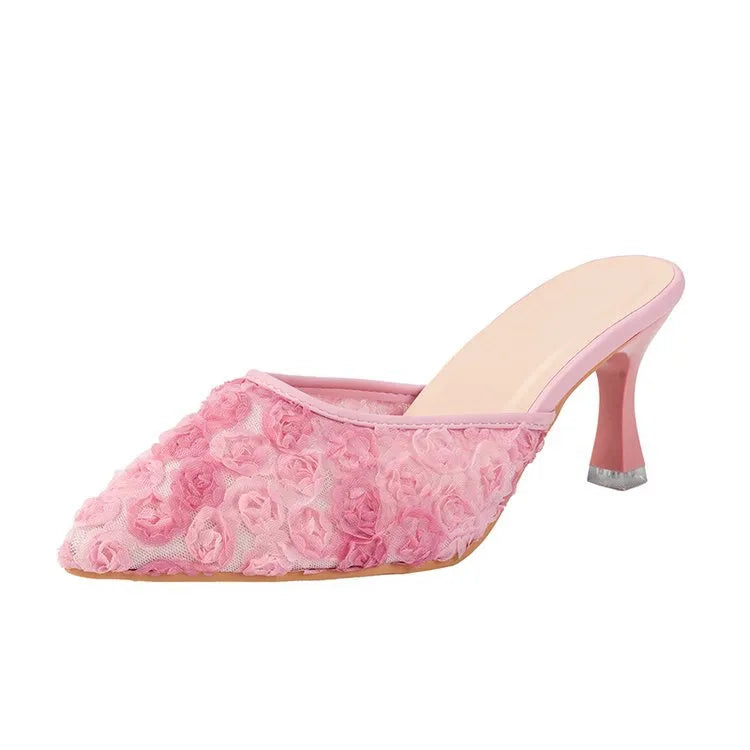 Point Toe Kitten Heels Sandals OutfitFlow