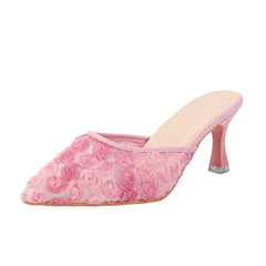 Point Toe Kitten Heels Sandals OutfitFlow