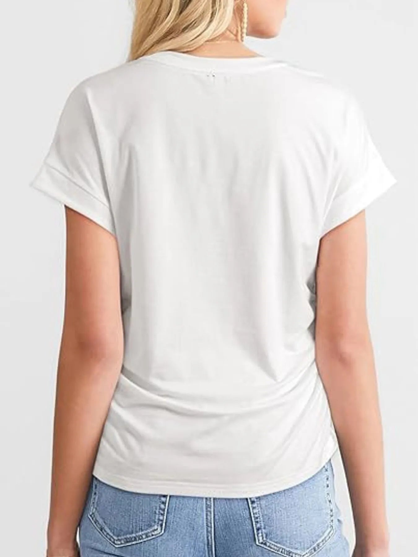 Round Neck Short Sleeve T-Shirt OutfitFlow