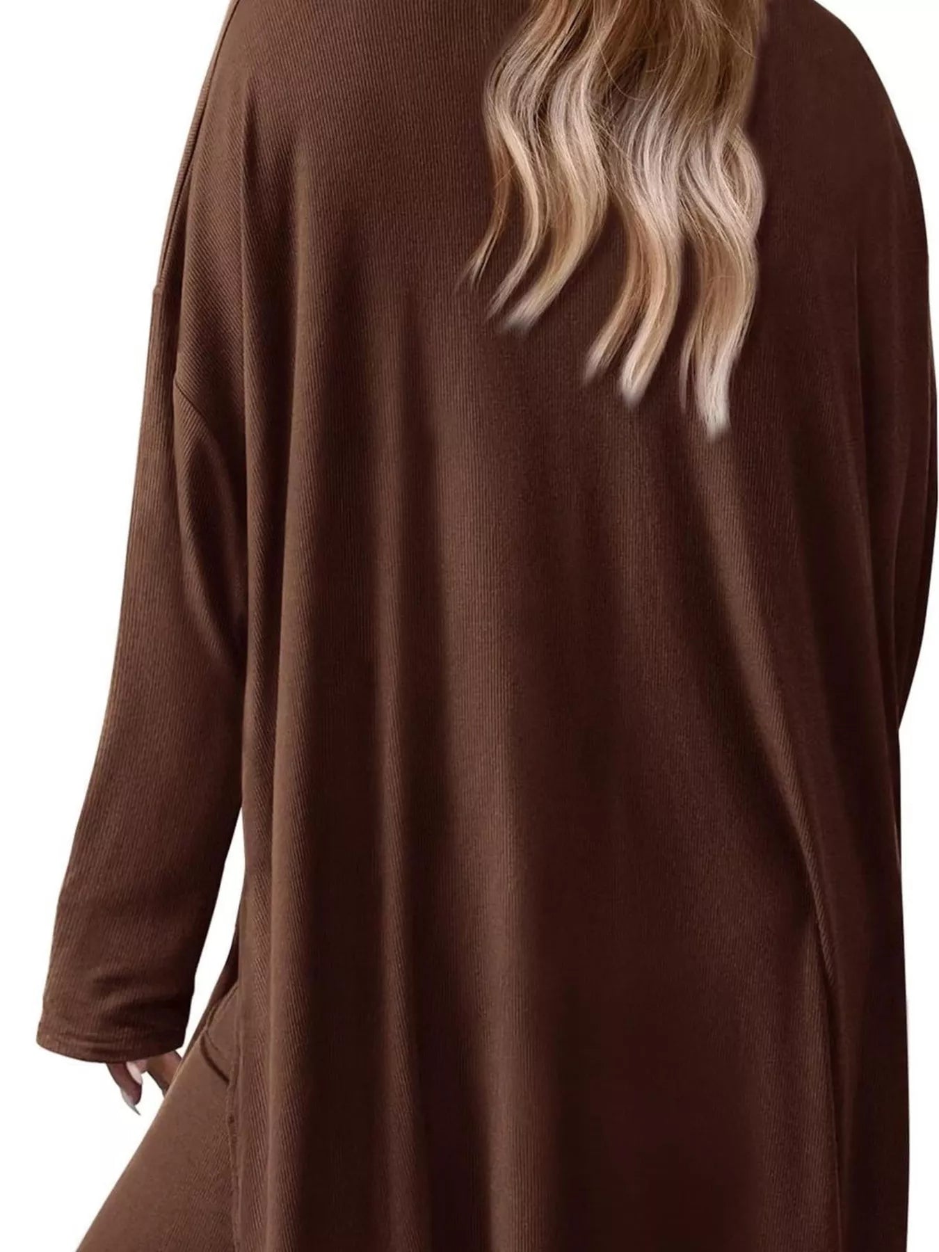 Casual Loose Long Sleeve Top and Wide Leg Pants Set Trendsi