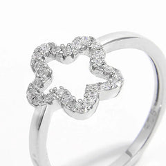 925 Sterling Silver Inlaid Zircon Ring OutfitFlow