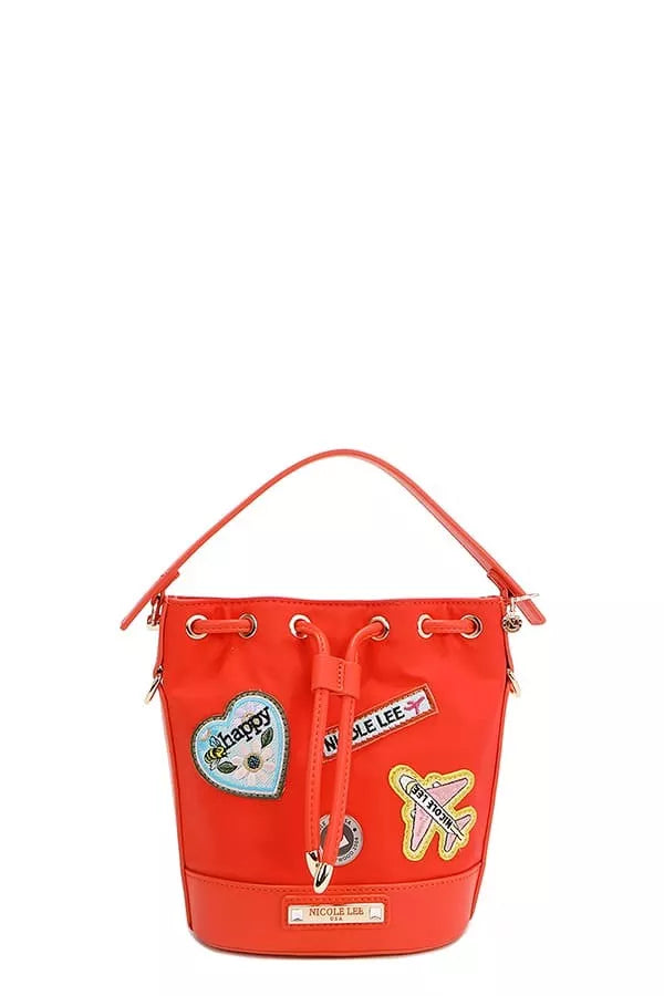Nicole Lee USA Color Patch Bucket Bag Trendsi