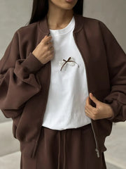 Bow Round Neck Oversized T-Shirt OutfitFlow