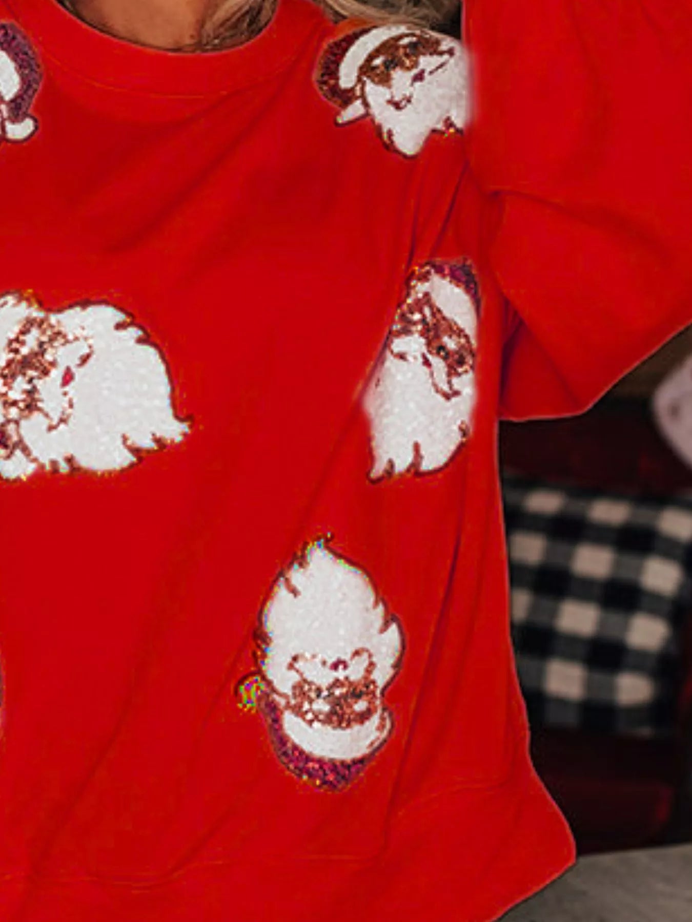 Christmas Santa Long Sleeve Sweatshirt OutfitFlow