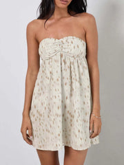 Sweetheart Neck Tube Mini Dress OutfitFlow