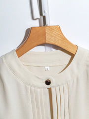 Sleeveless Pleated Blouse with Belt OutfitFlow