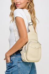 Outfit Flow - Fame Textured PU Leather Sling Bag