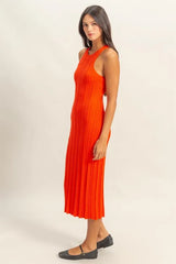 HYFVE Round Neck Bodycon Ribbed Knit Dress OutfitFlow
