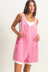 HYFVE V-Neck Pocket Detail Romper OutfitFlow