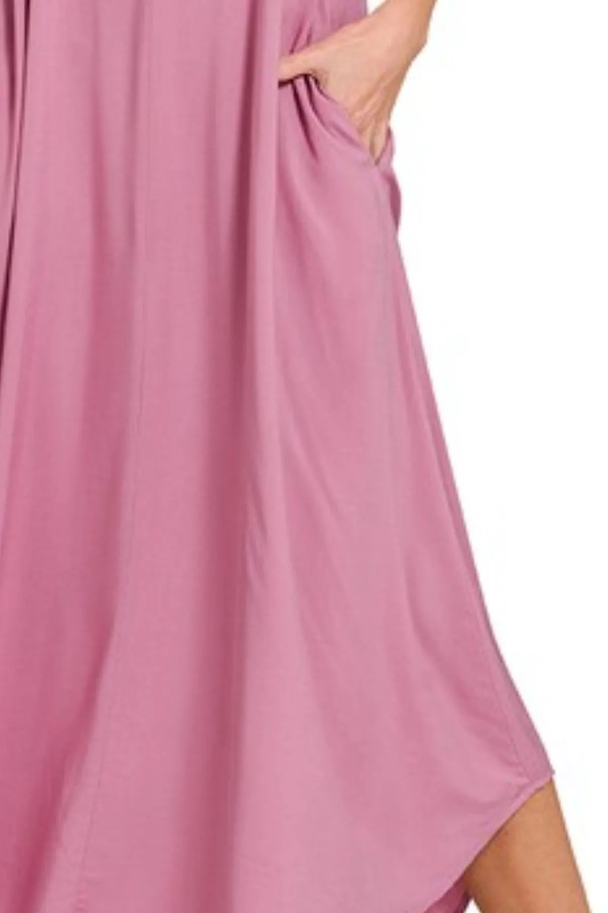 Zenana Woven Arc Hem Cami Dress With Flowy Pockets OutfitFlow