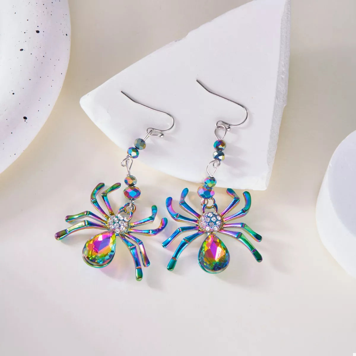 Colorful Spider Drop Earrings OutfitFlow