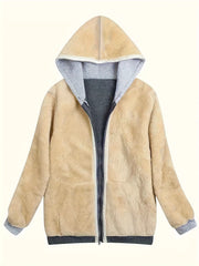 Sherpa Lined Zip-Up Hoodie OutfitFlow