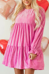 Tiered Flounce Sleeve Mini Dress OutfitFlow