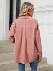 Button Up Long Sleeve Shirt with Breast Pockets