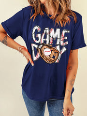 GAME DAY Graphic Short Sleeve T Shirt OutfitFlow