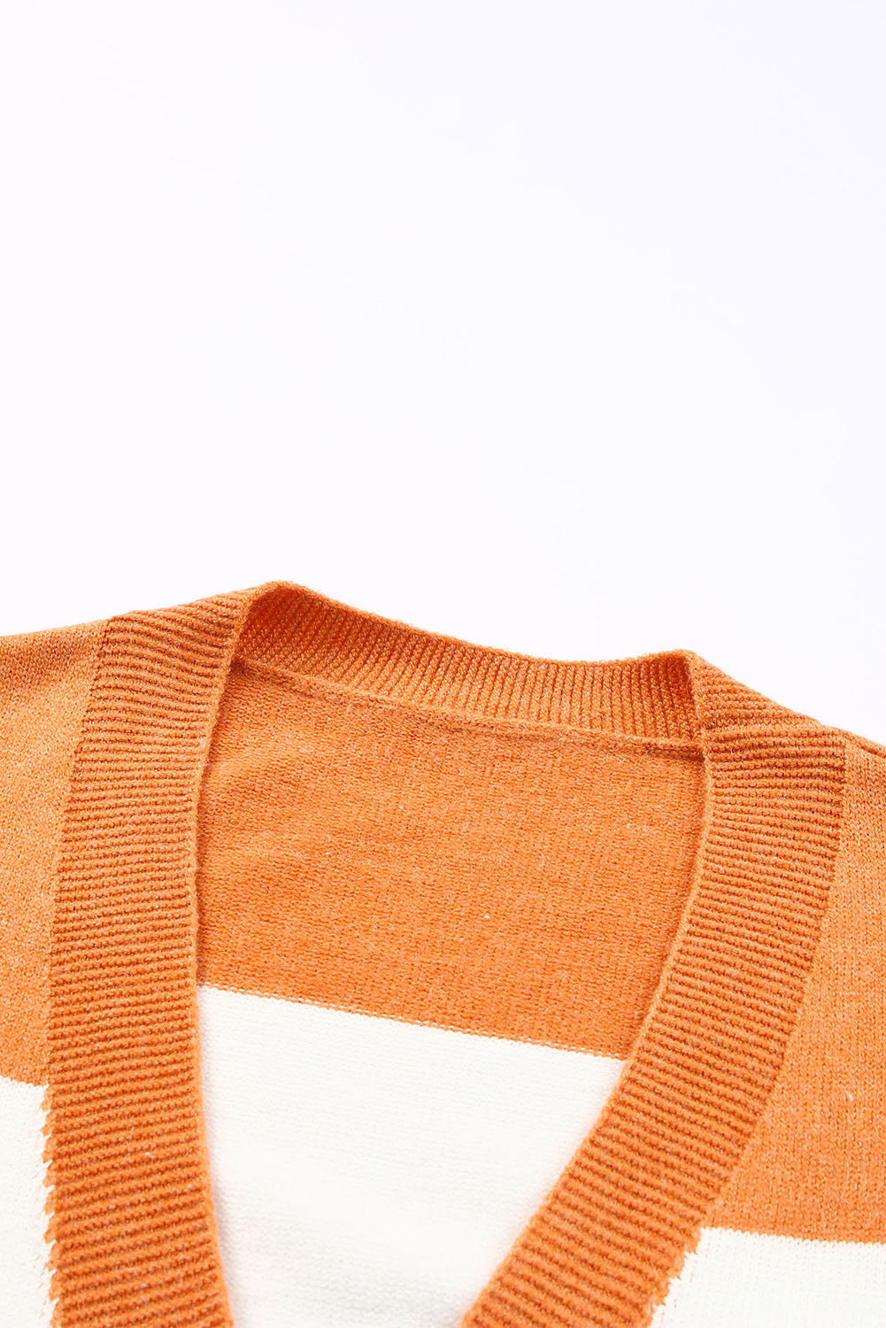 Open Front Color Block Cardigan OutfitFlow
