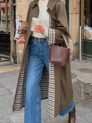 Button Up Raglan Sleeve Trench Coat Trendsi