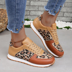 Leopard Print Casual Sneakers Leopard Trendsi