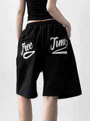 Drawstring Wide Leg Shorts OutfitFlow