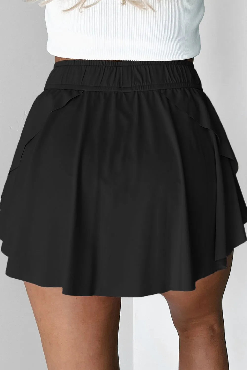 Drawstring Active Skorts OutfitFlow