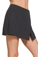 Zenana Wrap Front Skort OutfitFlow