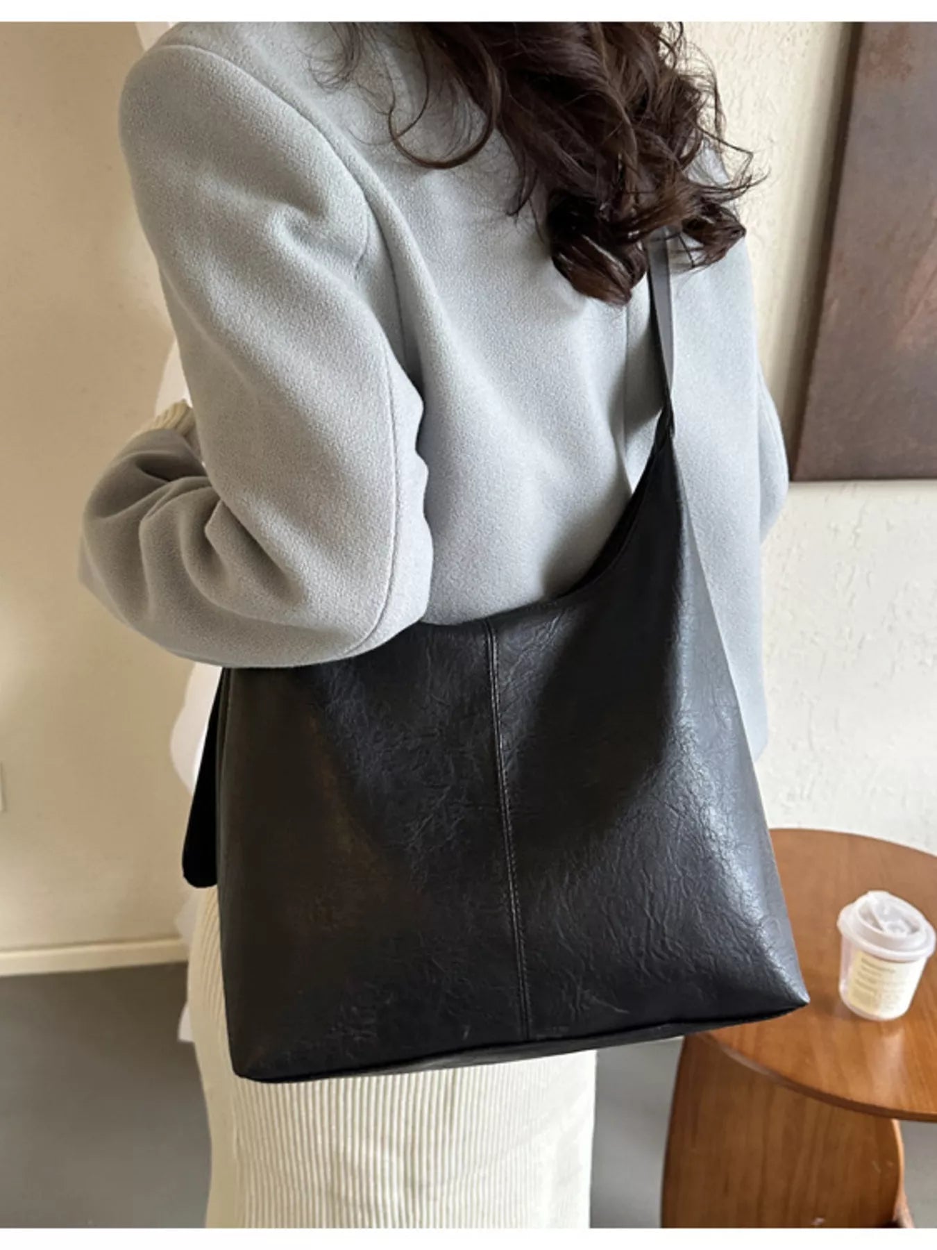 PU Leather Crossbody Bag OutfitFlow